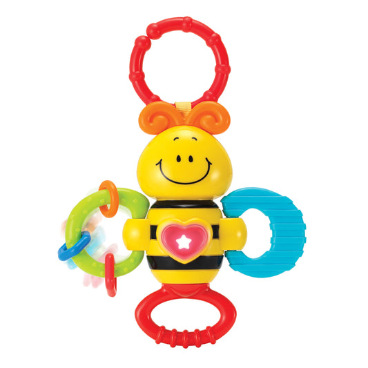 Musical Bee Rattle & Teether: Engaging Toy for Infants 3 Months+