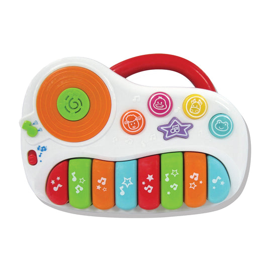 KiddoLab Baby Piano with DJ Mixer: Musical Toy for Toddlers 12 Months+