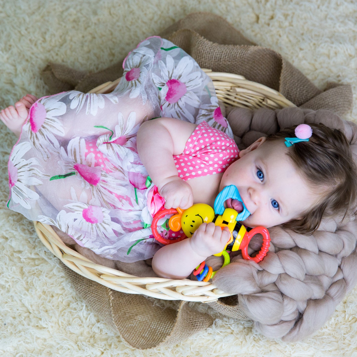 Musical Bee Rattle & Teether: Engaging Toy for Infants 3 Months+