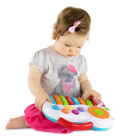 KiddoLab Baby Piano with DJ Mixer: Musical Toy for Toddlers 12 Months+