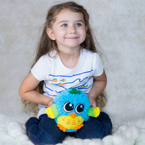 KiddoLab 'Mr. Blue': Singing & Dancing Bird Toy for Babies 6 Months+