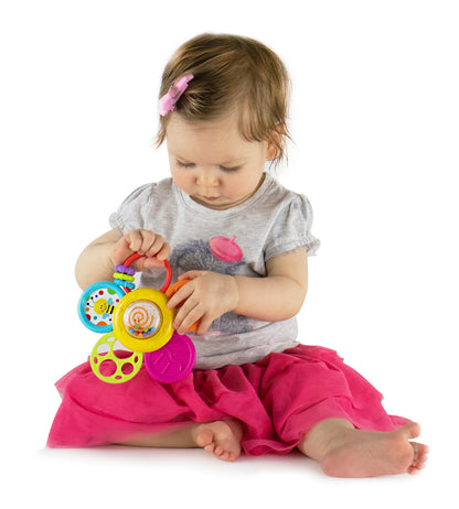 Spin & Rattle Teething Toy: Multi-Activity Toy for Infants 6 Months+