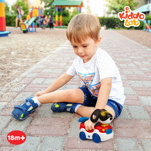 2-in-1 Puppy Racer: Remote Control Car & Dog Toy for Toddlers 18 Months+